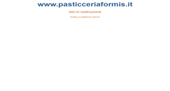 Desktop Screenshot of pasticceriaformis.it