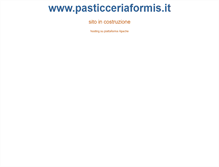 Tablet Screenshot of pasticceriaformis.it